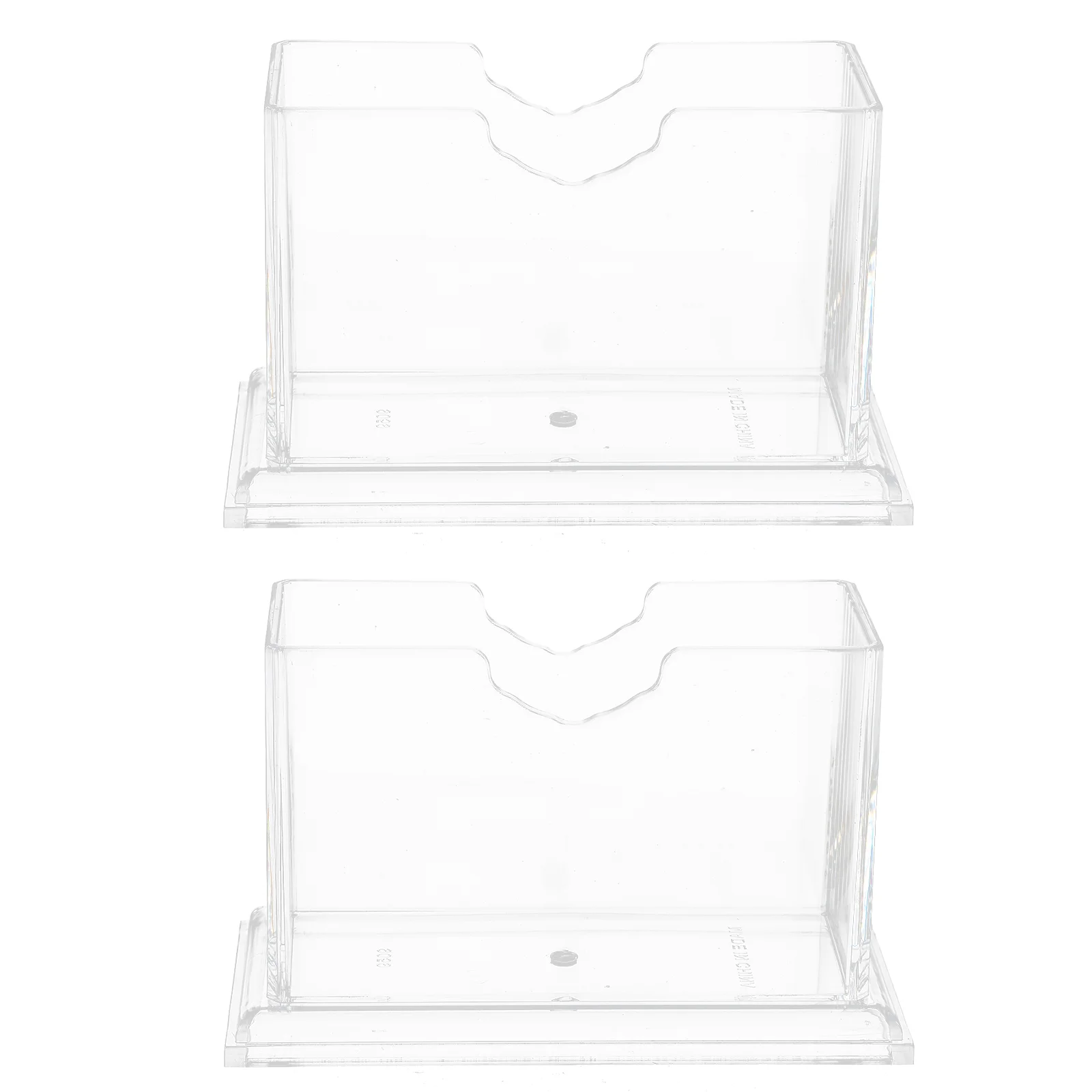 

2Pcs Tissue Paper Box Acrylic Napkin Case Multi-function Case Tissue Box for Home Restaurant Banquet