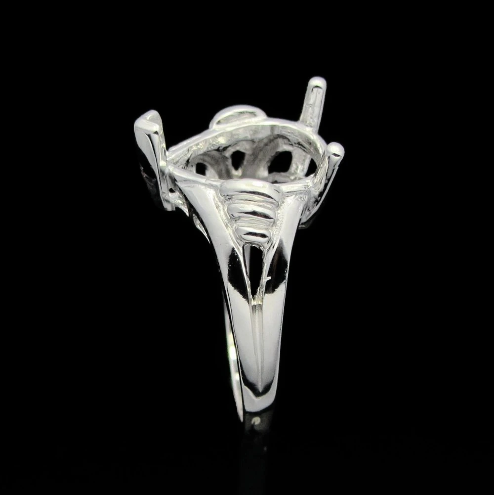 Женское винтажное обручальное кольцо из серебра 925 пробы 10 х13 мм