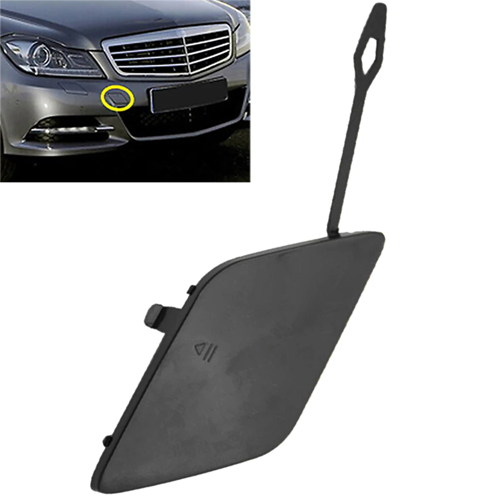 Передний бампер буксирный крюк крышка неокрашенная для Mercedes Benz C-Class W204 2011 2012 2013 2014