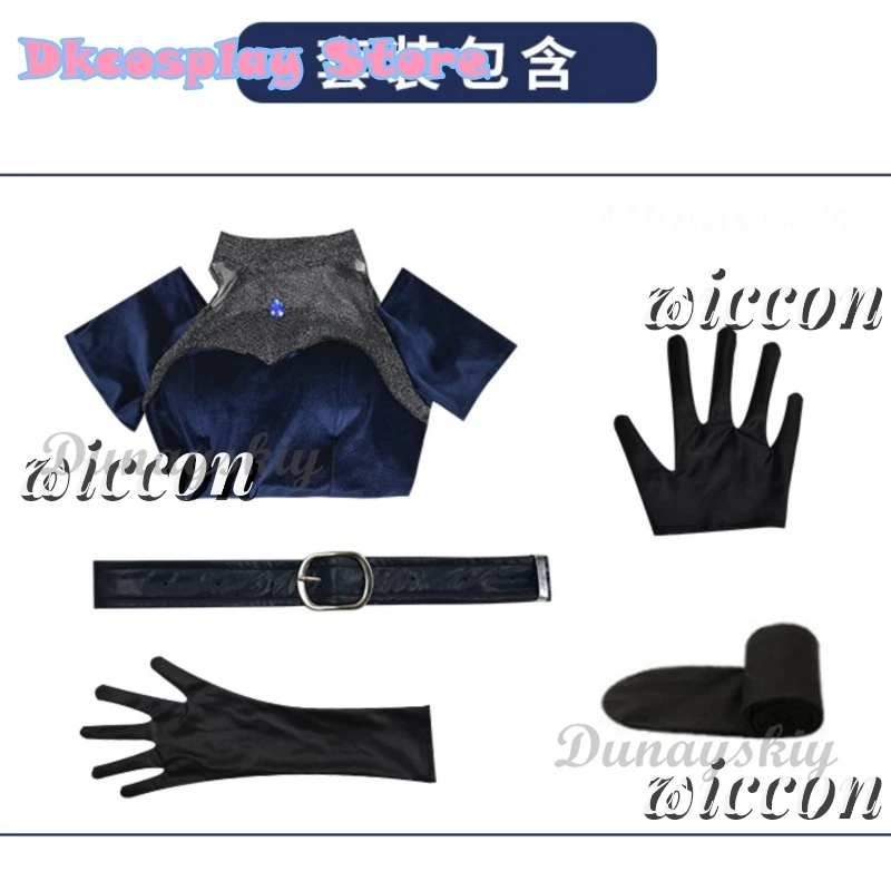 Мизи Косплей Одежда Парик Розовый Градиент Фиолетовый Длинные Волосы Костюм