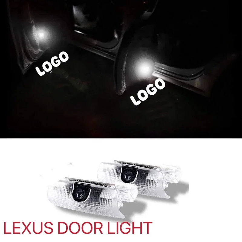 

LED Car Logo Projector Lamp Door Welcome Light Decoration Auto Accessories For Lexus LS430 LS460 IS250 IS300 RX ES GX LS LX IS