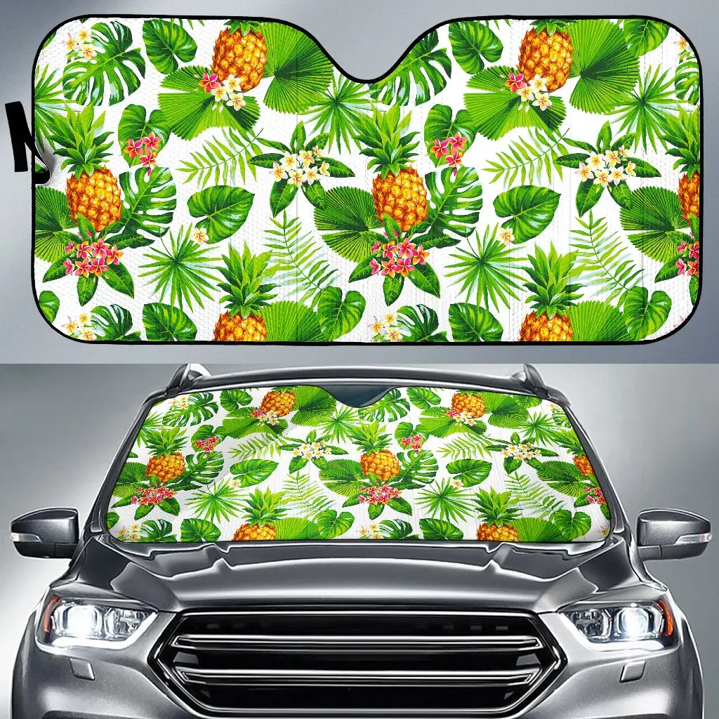 

Aloha Hawaiian Pineapple Pattern Print Car Sun Shade