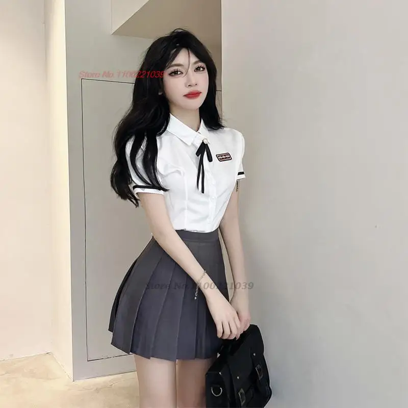 2024 популярная униформа jk для девочек повседневный комплект из двух предметов