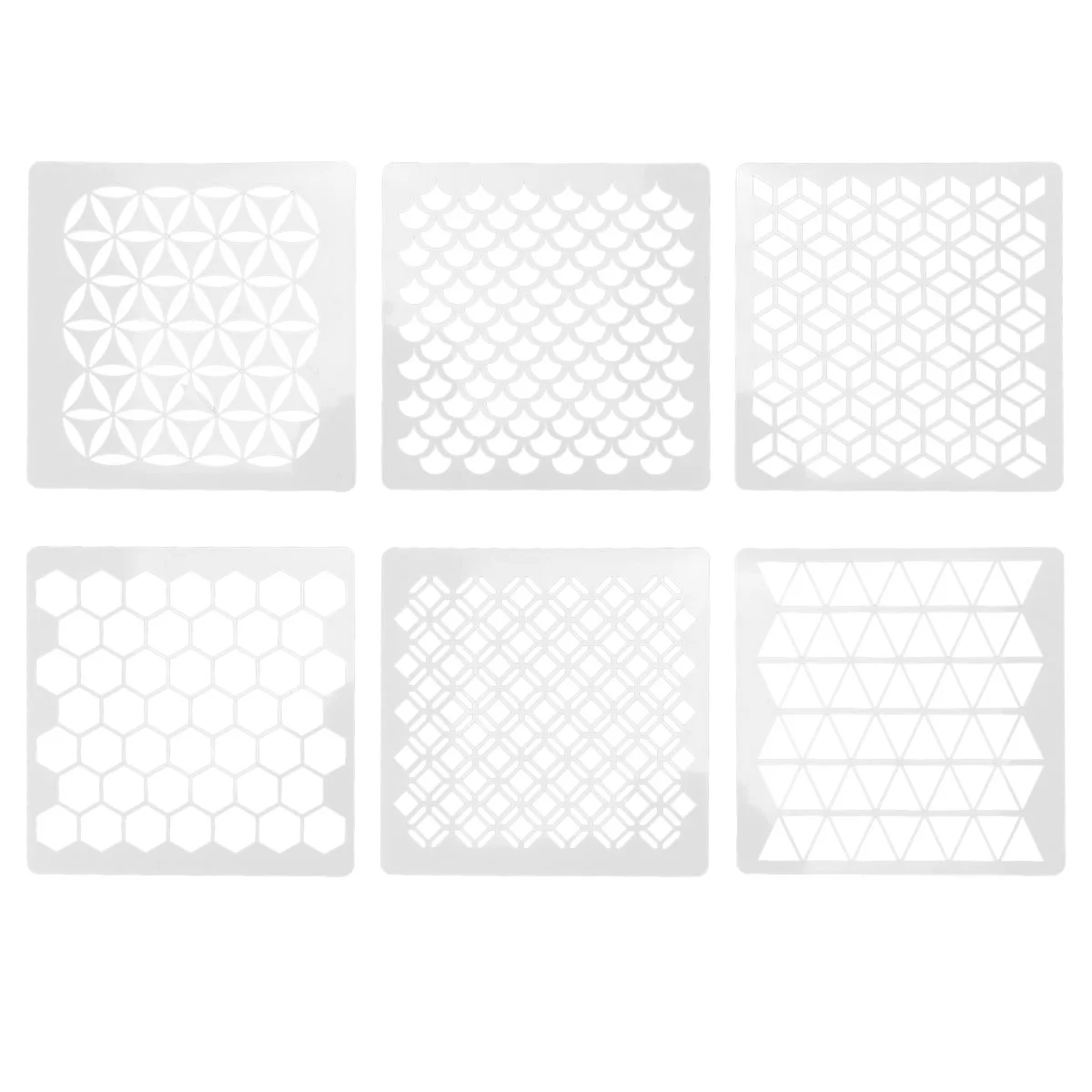 

Stencils Painting Templategeometric Stencil Honeycomb Walldrawing Mandala Diyflower Scrapbook Reusable Tile Projects Stone