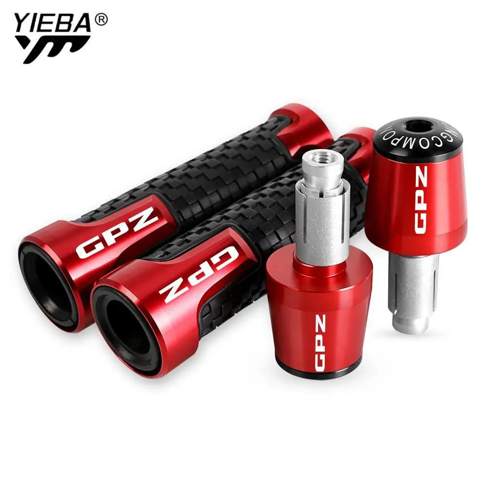 

7/8'' 22mm Motorcycle Handlebar Grips Ends Handle Bar Cap Grip End Plugs FOR KAWASAKI GPZ 400R GPZ600R gpz900R 1985 1987 1989