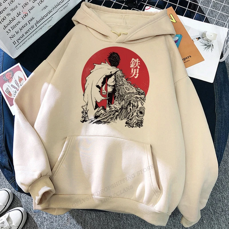 Printed Sweatshirt Kawaii Japanese Anime Graphic Hoodie Men's Pullover Manga Unisex Casual Top