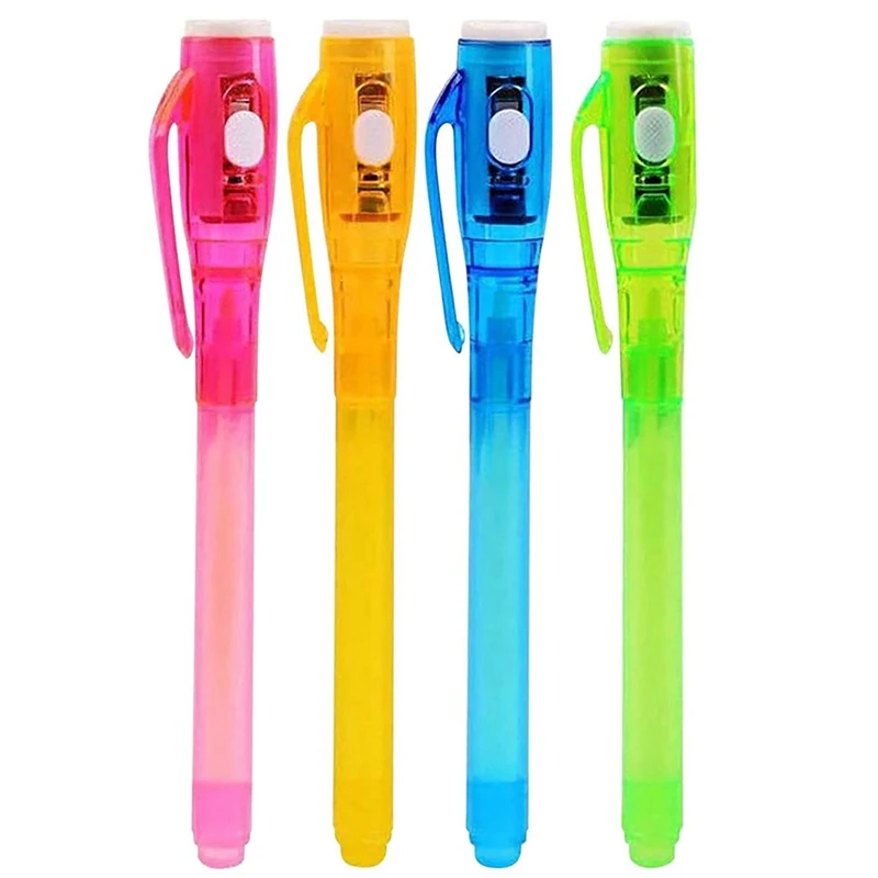 

4PCS Invisible Ink Pen Fun Colorful Hidden Word Graffiti Pen, Suitable For Artistic Rock Paintings And Easter Eggs