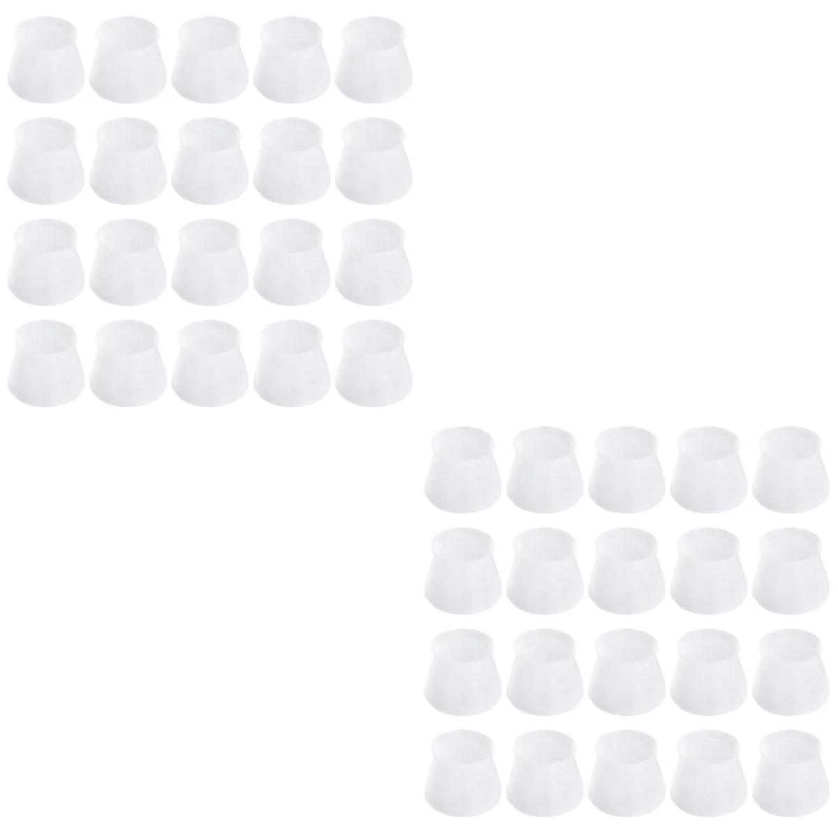 

100 pcs Silicone Table Chair Chair Leg Pads Furniture Leg Pads Anti-slip Chair Leg Mat for Friends Lover