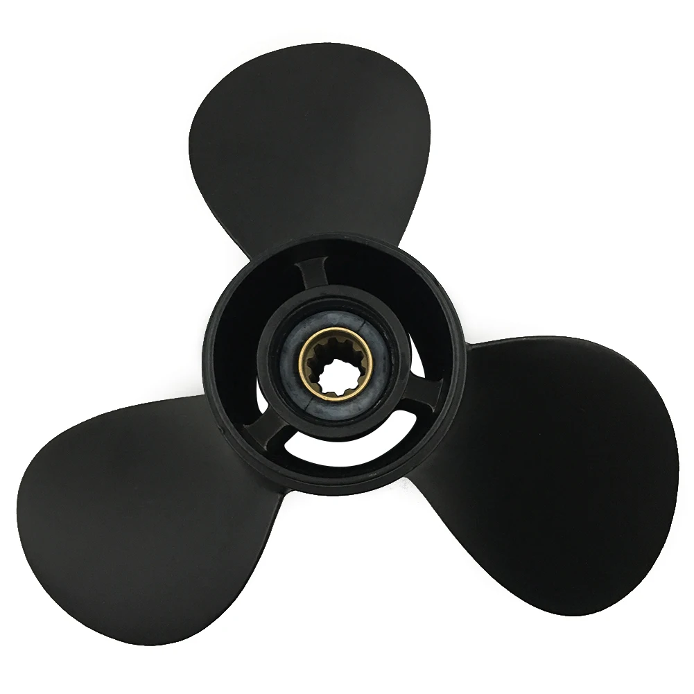 Boat Propeller 9.9x13 Fit for Mercury Outboard 20HP-25HP 3 Blades Aluminum Prop 10 Tooth Propel RH 9.9x13