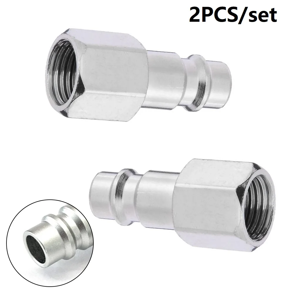 

2Pcs Euro Compressor Air Line Coupler Connector Fitting Male Connect With Female 1/4" BSP Thread Air Compressor Accessories