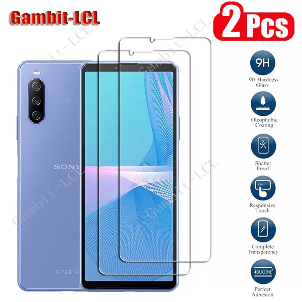 

HD 9H Protective Tempered Glass For Sony Xperia 10 III Lite 6.0" Xperia10 IV 10III Screen Protector Protection Cover Film