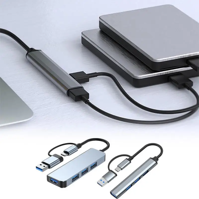 

7 In 1 USB C HUB 3.0 Type C Multi Port Splitter Adapter OTG USB Power Adapter USB 5Gbps Splitter Adapter for Tablets and laptops