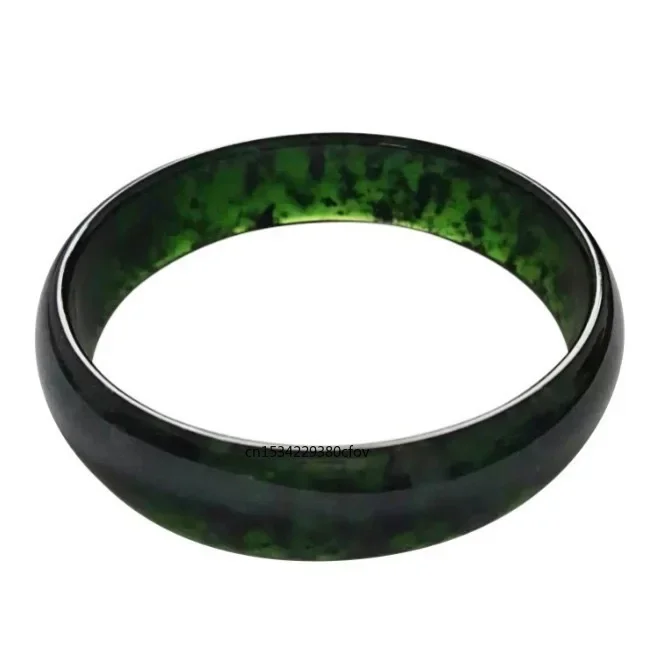 Натуральный зеленый нефрит 54-64 мм браслет Модный Шарм ювелирные аксессуары