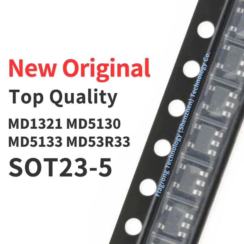 100 Pieces MD1321 MD5130 MD5133 MD53R33 SMD SOT23-5/23-3 Chip IC New Original