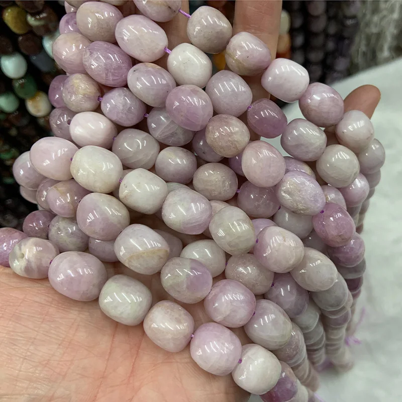 Натуральный Морган Лепидолит хризопасный камень бусины 15 дюймов картофель