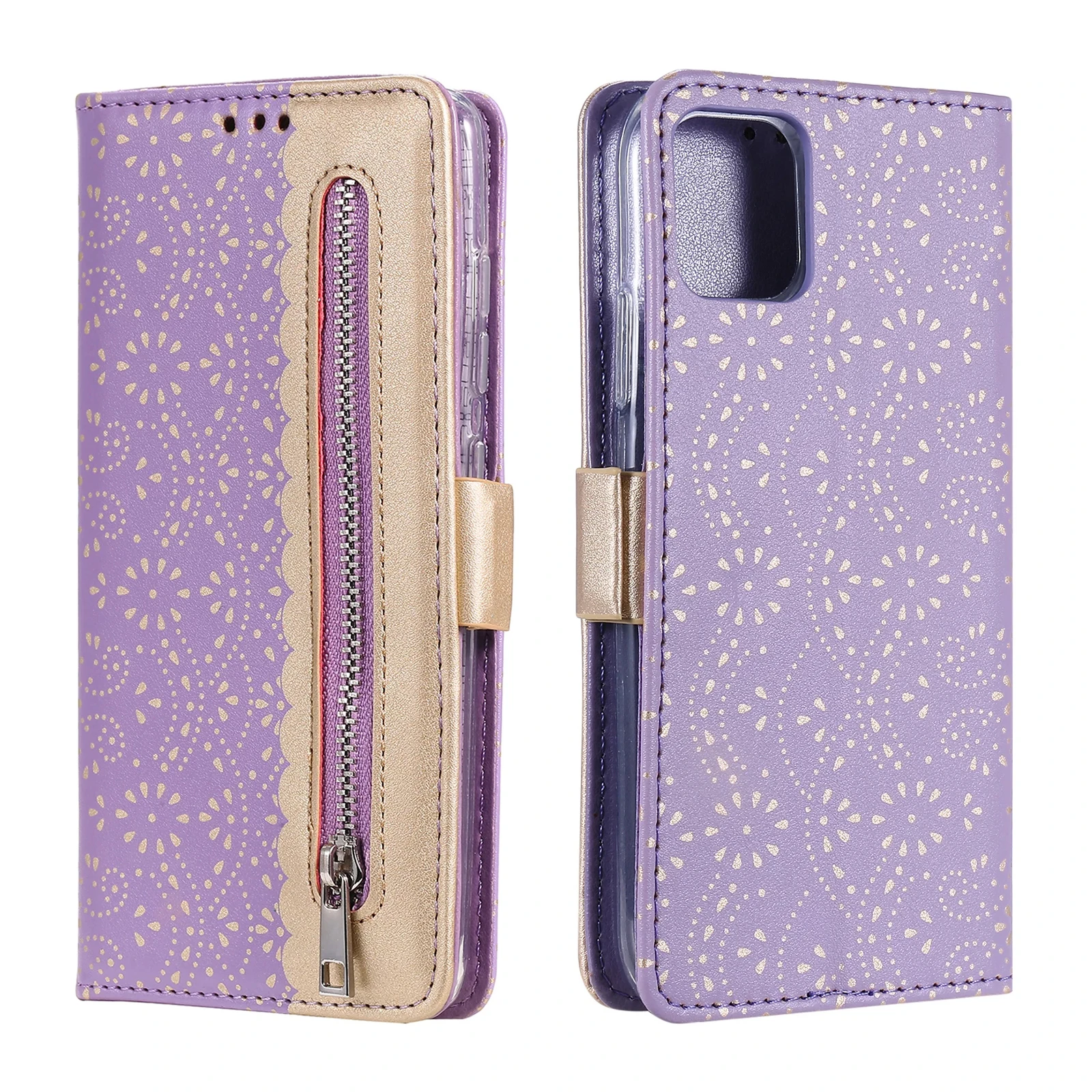 Магнитный кожаный чехол для iPhone 14 Pro Max Plus, мягкий ударопрочный чехол из поликарбоната и ТПУ с отделением для карт, кожаный чехол-кошелек на молнии