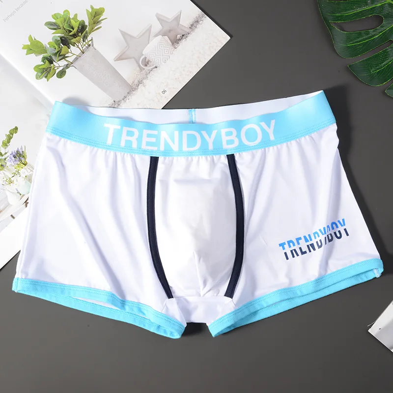 Cuppedia Men'S Summer Ice Silk Printed Boxer Shorts