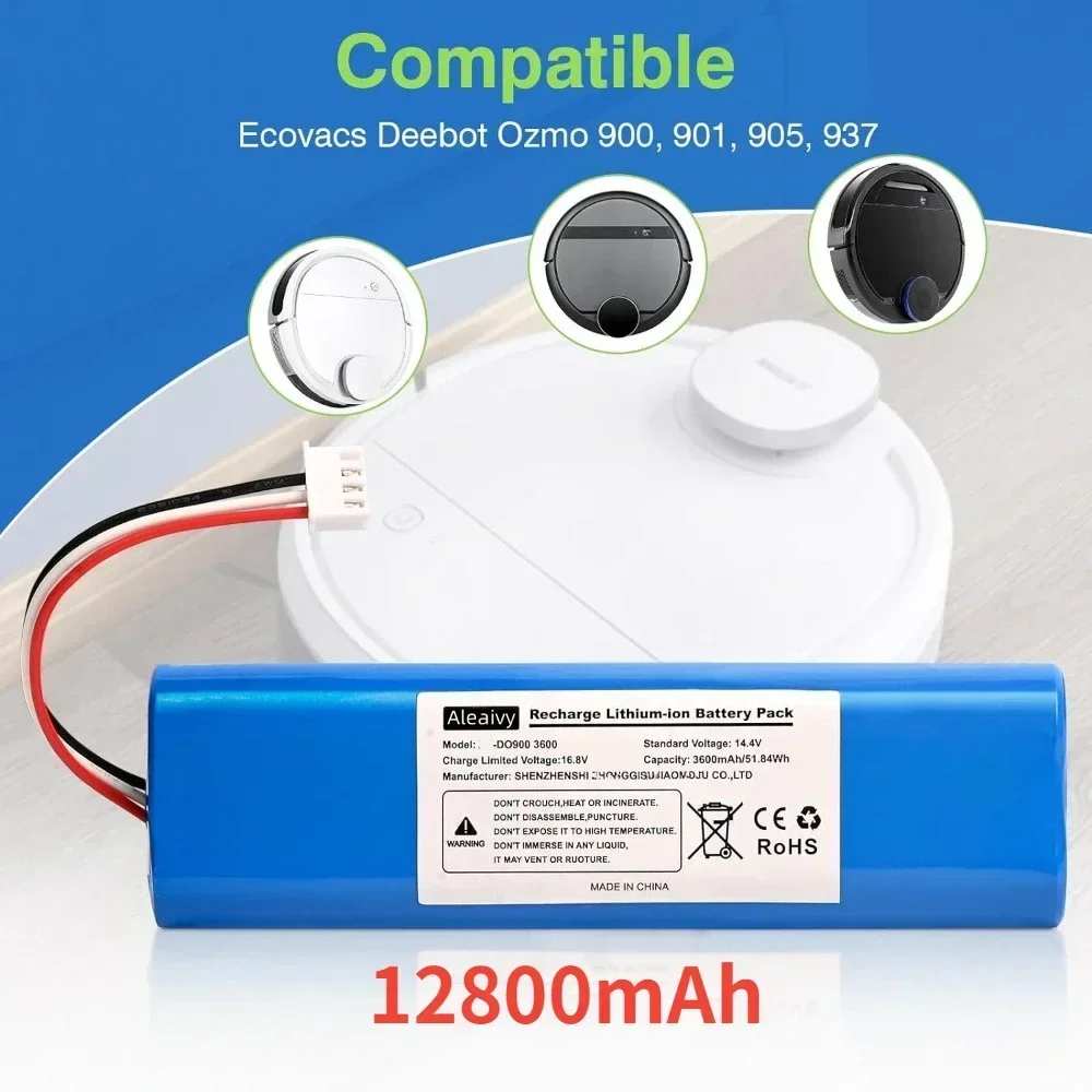 Аккумулятор для робота-пылесоса Ecovacs Deebot Ozmo 900901905920930937 N8 Pro Li-Ion 14 4 V