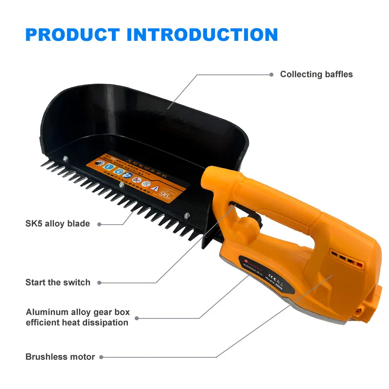 Портативная машина Yodoo для сбора чая и сада с литиевой батареей листьями