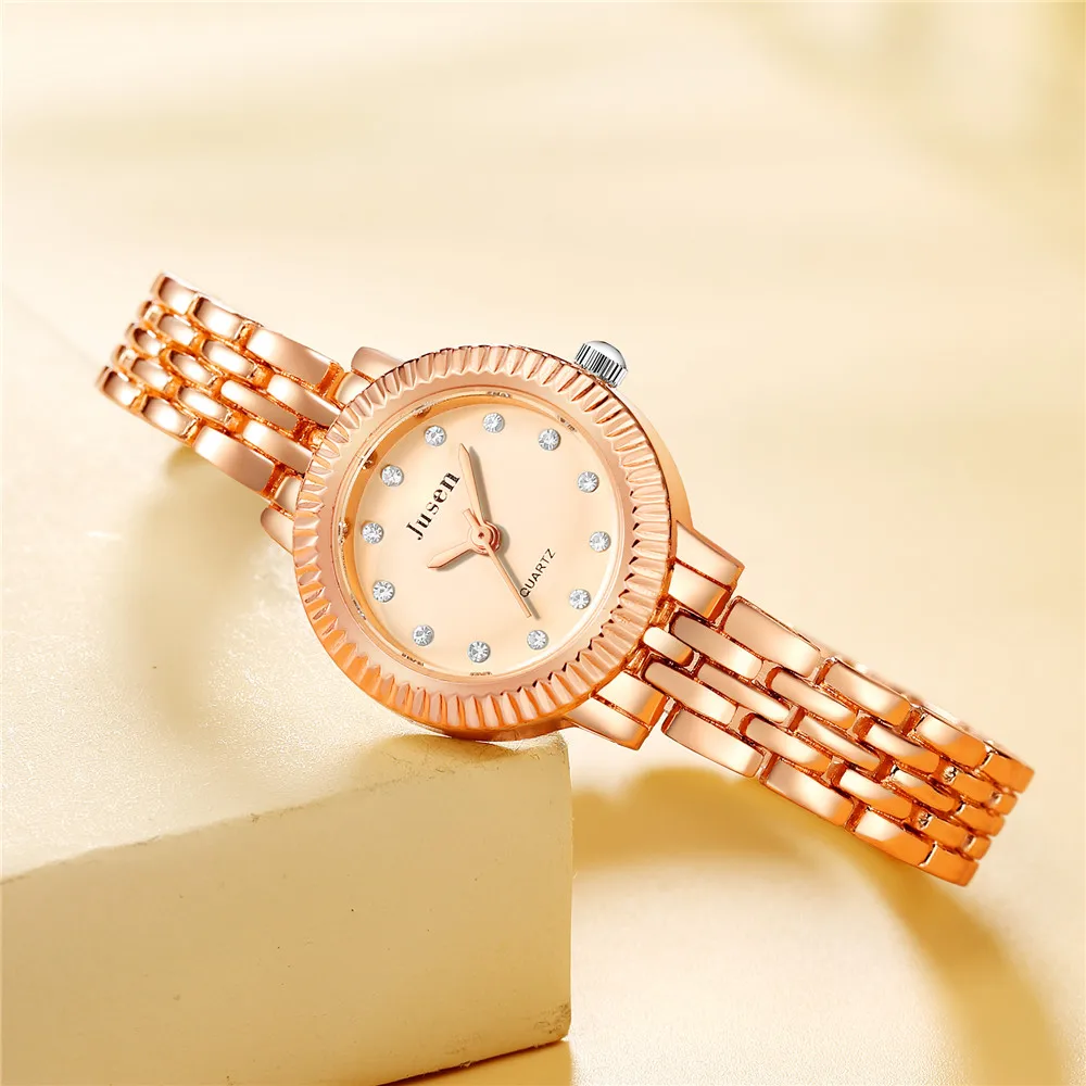 

SMVPWomen Luxury Rose Gold Bracelet Watch Ladies Fashion Casual Quartz Wristwatch Female Clock Reloj Mujer Relogio Feminino Mont