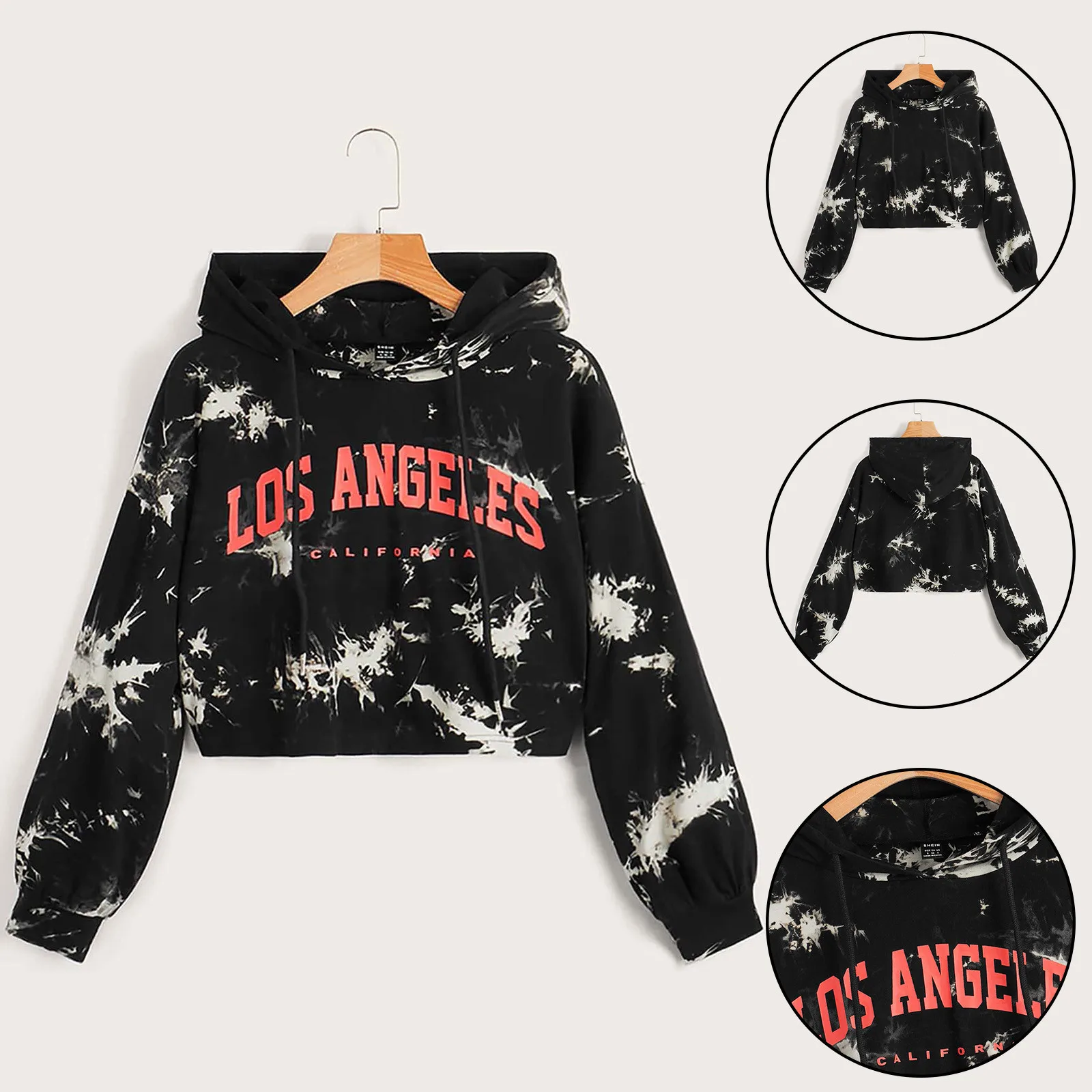 

Женская толстовка на завязках, Свитшот в готическом стиле с надписью и графическим принтом, свитшот на молнии, Женский вязаный пуловер, свит...