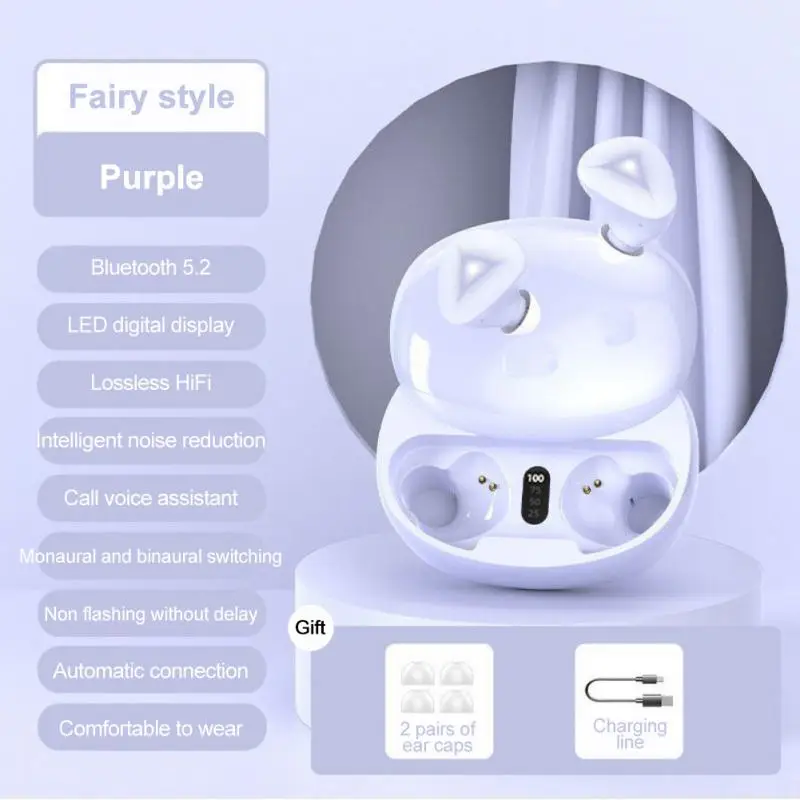 

NEW S180 TWS Wireless Earbud Bluetooth 5.0 Earphone In Ear HiFi Stereo Earphone With Mic Waterproof Earplugs Bass Music Headset