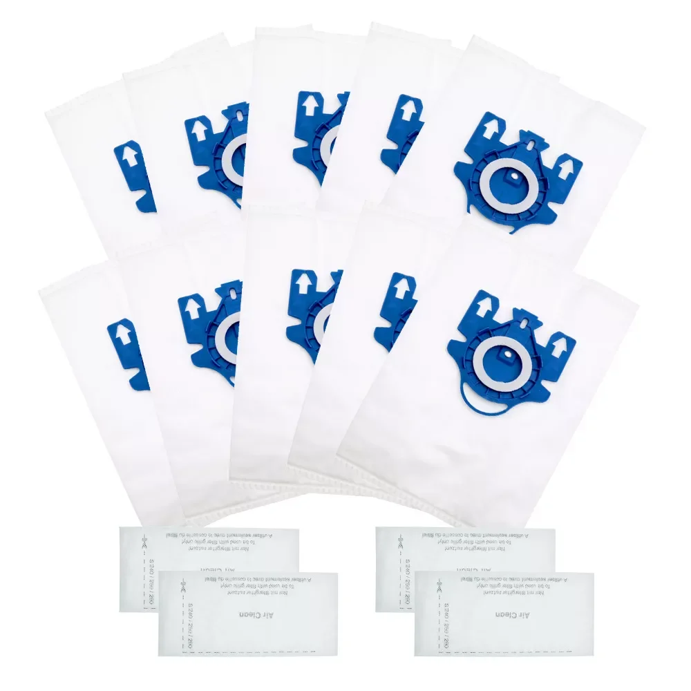 

NEW2023 10Pcs/Lot For Miele Type GN Deluxe Synthetic Vacuum & 4 Filters S2 S5 S8 C1 C3 Hepa Vacuum Cleaner DUST BAGS With FI