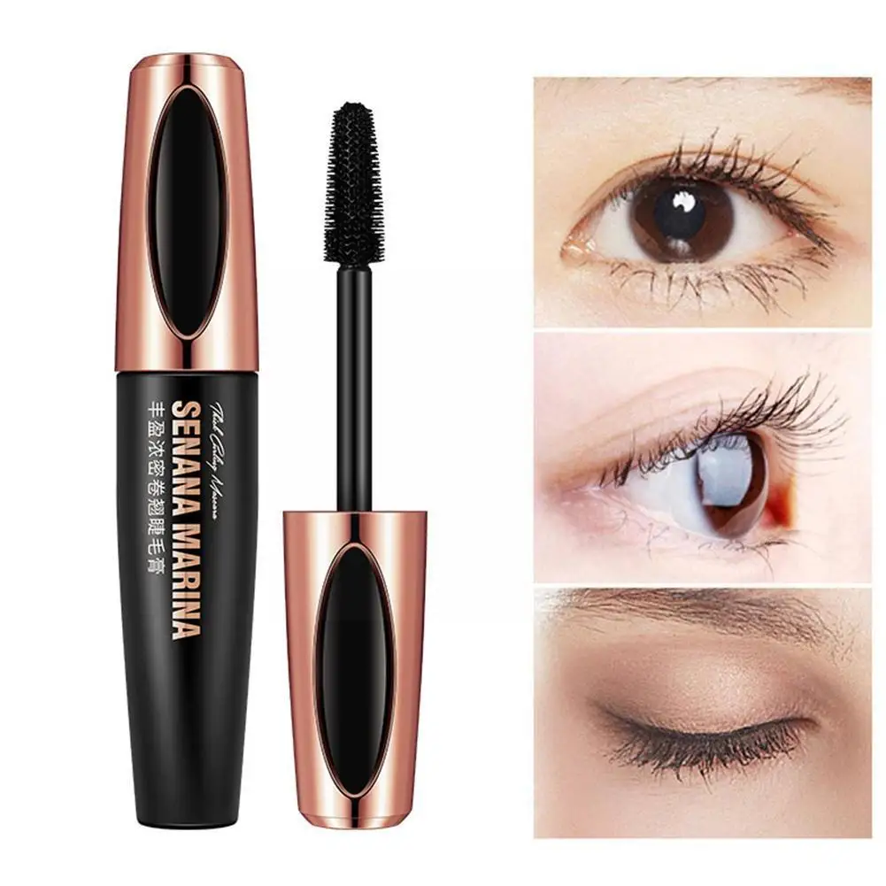 

1pc 4D Silk Fiber Mascara Quick Dry Waterproof Volume Curling Lengthening Cream Makeup Extension Lashes Cosmetics Eyelashes F5Z7