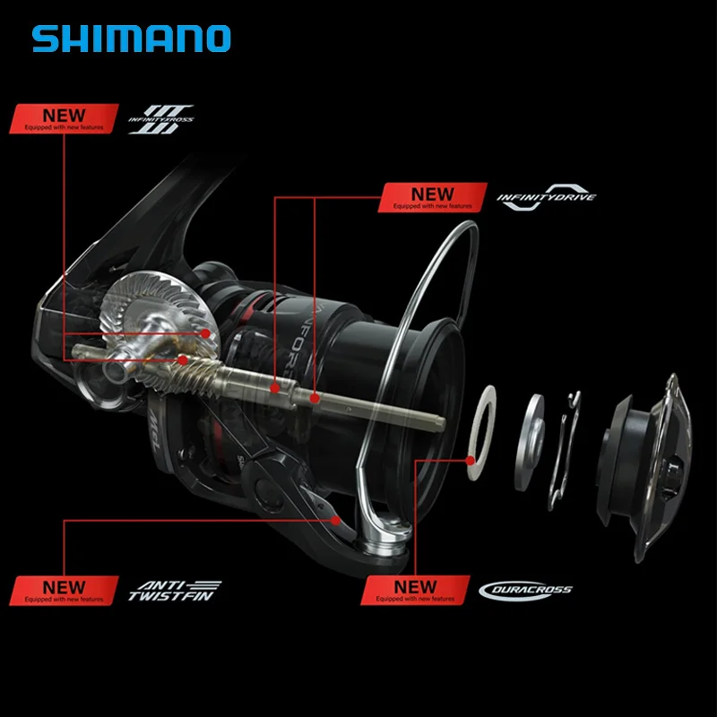 Фото НОВИНКА SHIMANO VANFORD, 2024, спиннинговая рыболовная катушка, серия 2500/3000, корпус ротора MGL, длинная шпуля, пресноводная, соленая вода №2