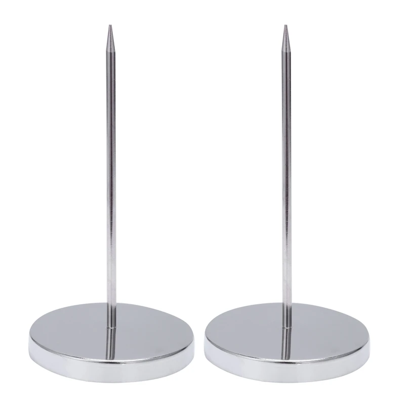 

2X Safe Memo Holder Spike Stick For Bill Receipt Note Paper Order Office Desk