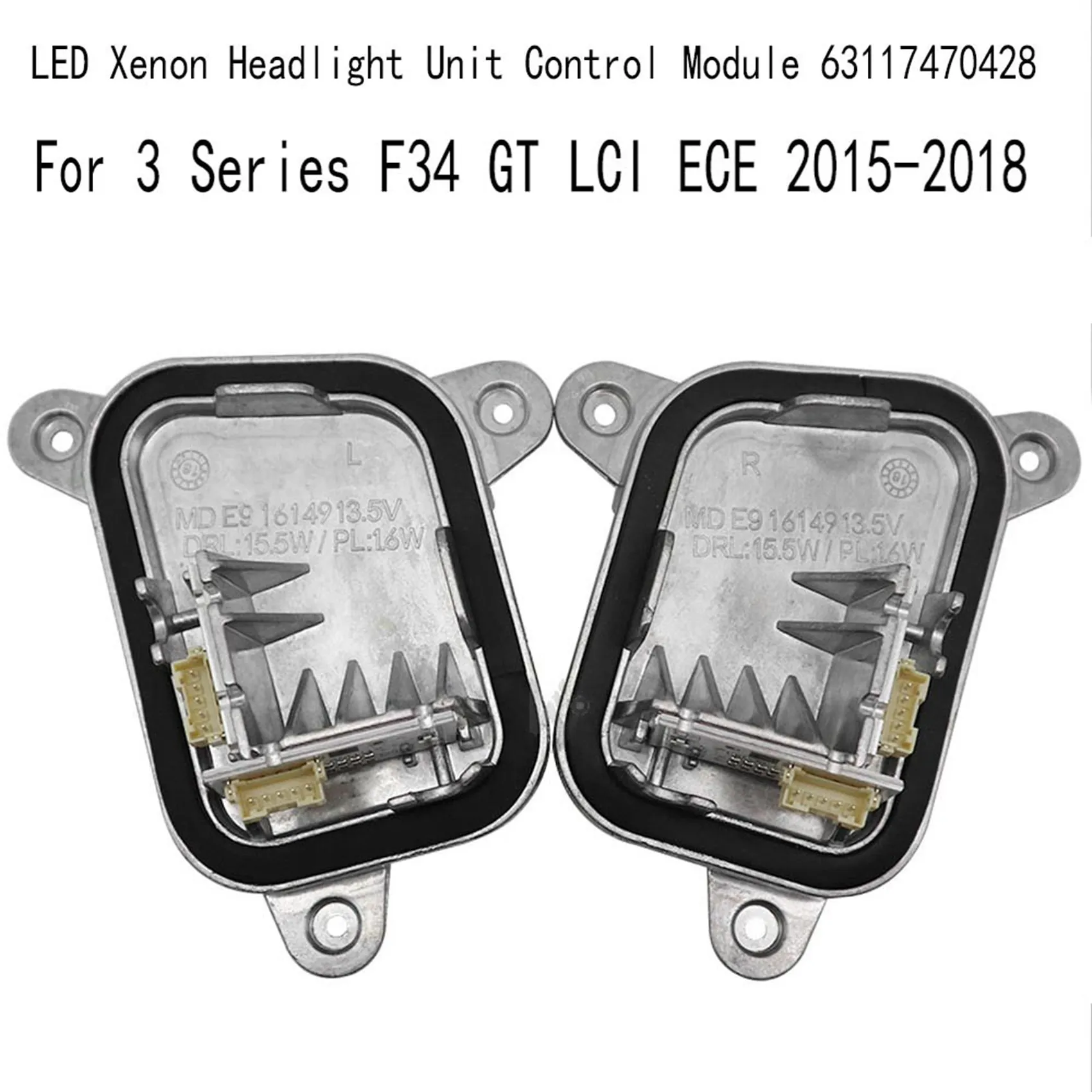 

Car Left LED Xenon Headlight Unit Control Module for BMW 3 Series F34 GT LCI ECE 2015-2018 63117470427