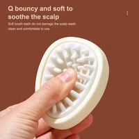 silicone head body to wash clean hair root care itching scalp massage comb soft shower brush bath spa anti dandruff shampoo gel