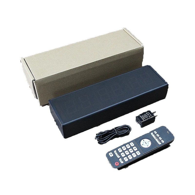 Портативные светодиодные настенные часы с двойным дисплеем электронным