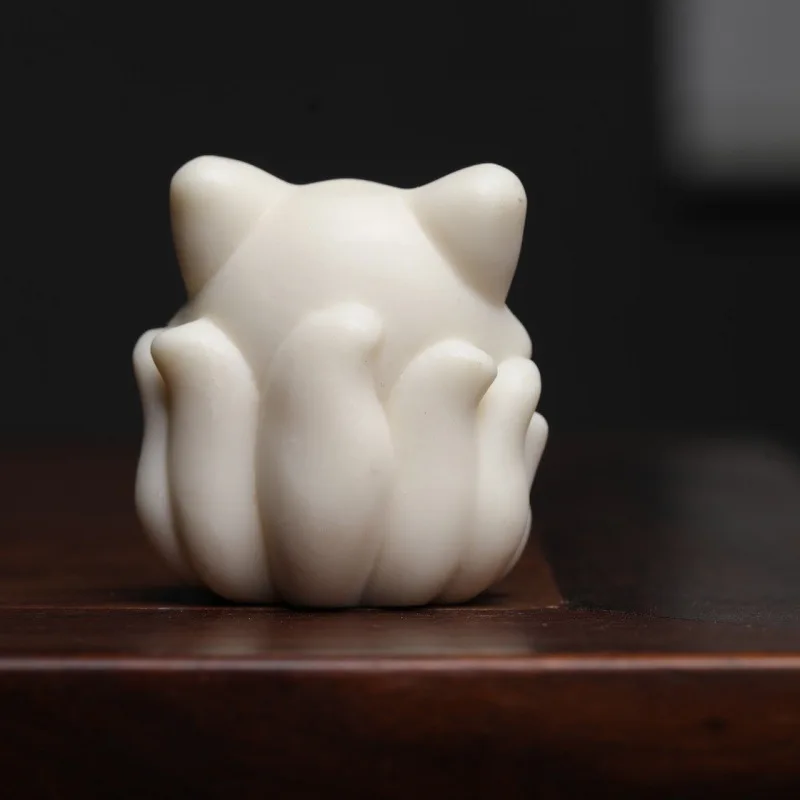 Прямые поставки с фабрики орех цвета слоновой кости Jingdang девять хвостов лиса