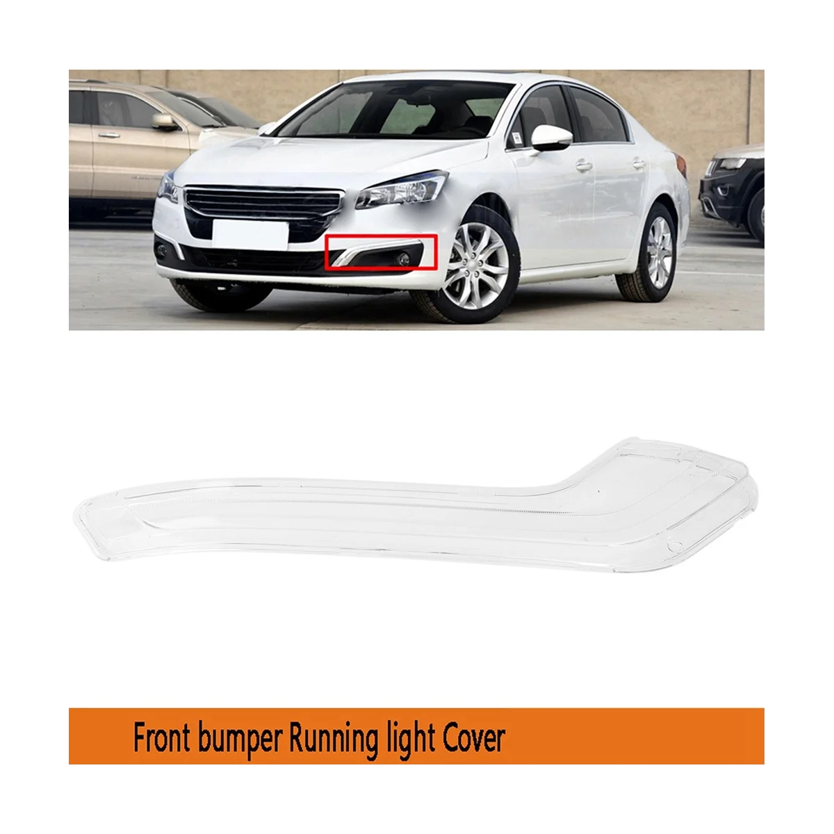 

Left Front Bumper Fog Light Cover for Peugeot 508 2015-2018