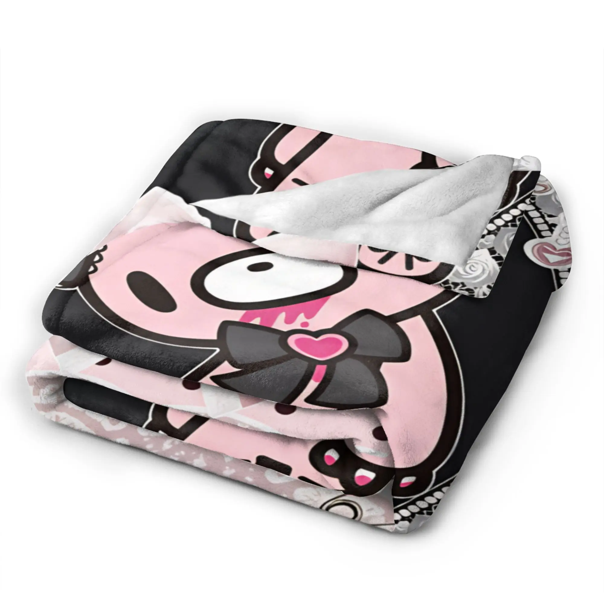 Фото Теплое декоративное одеяло G-Gloomy Bear, фланелевое покрывало для дивана, кресла, удобное покрывало для дивана-кровати. №5