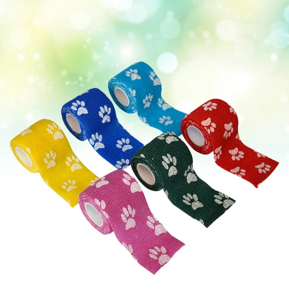 

6 шт., эластичные повязки для домашних животных