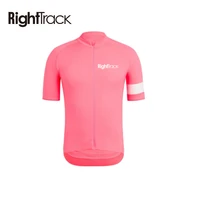 righttrack pink cycling short sleeve jersesy go pro team breathable sportswear camisa de time mtb clothing shirts aero race tops