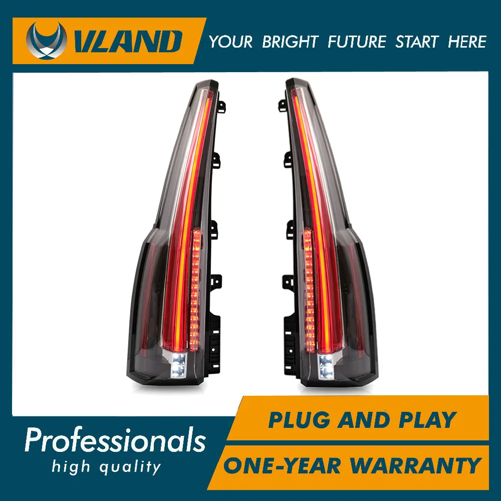 

VLAND Tail lights Assembly for Chevrolet Tahoe Suburban 2015 2016 2017 2018 2019 2020 Tail Lamp Turn Signal Reverse Lights LED