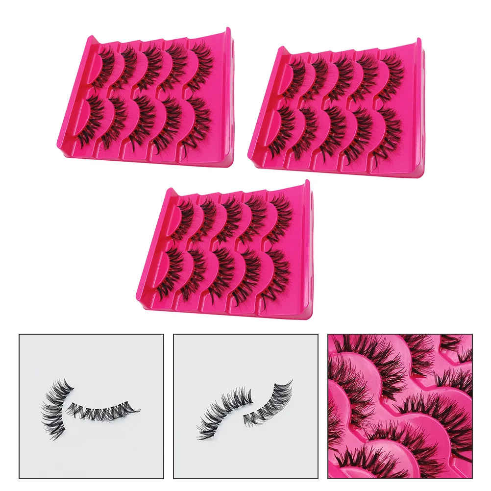 

Eyelashes False Natural Fluffy Eyelash Lash Set Bulk Beginners Artificial Fake Makeup