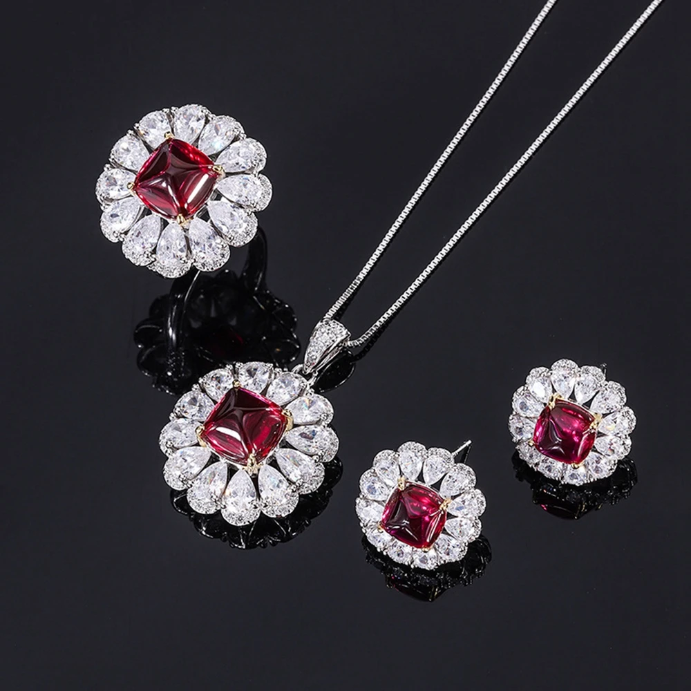 Винтажные серьги/кулон/ожерелье/кольцо Shipei из серебра 925 пробы с искусственным