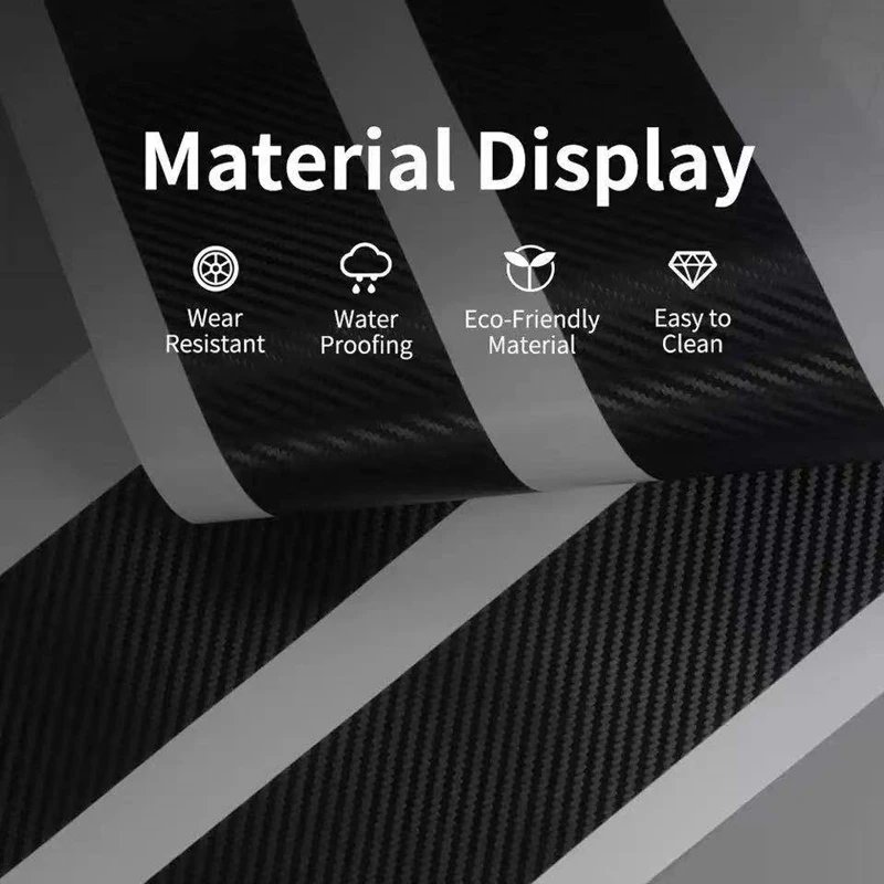 4 шт. наклейки из углеродного волокна для защиты от царапин