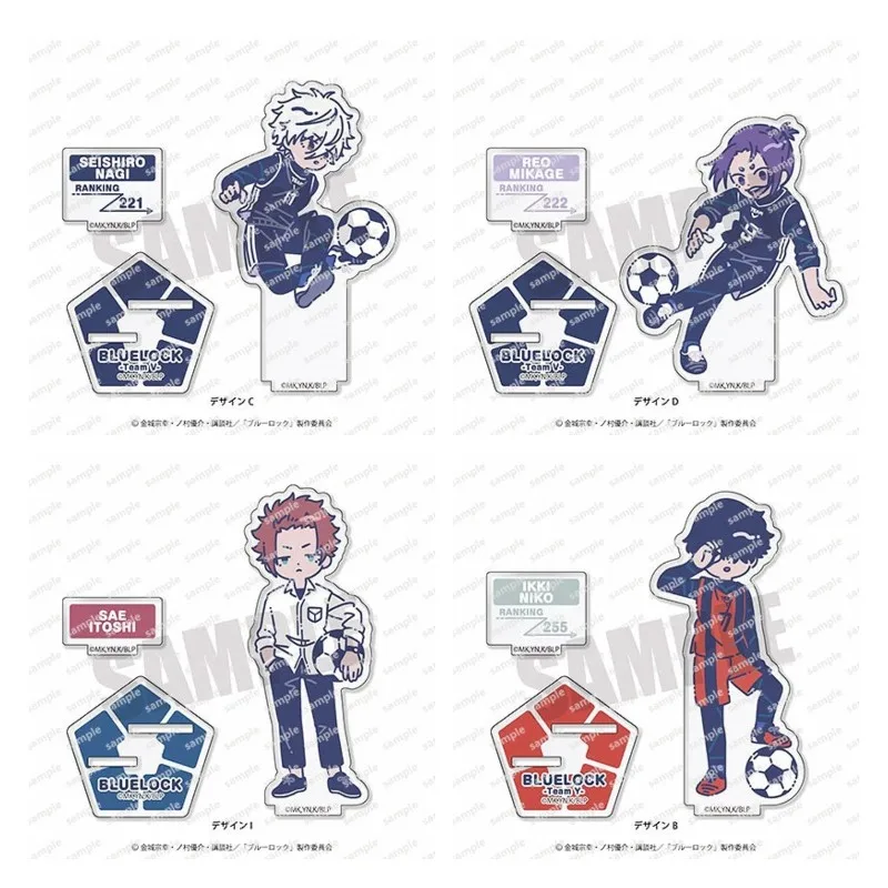 

8CM Anime BLUE LOCK Figures Seishiro Nagi Reo Mikage Ikki Niko Cosplay Football Acrylic Stands Model Toy Plate Desk Decor Gift