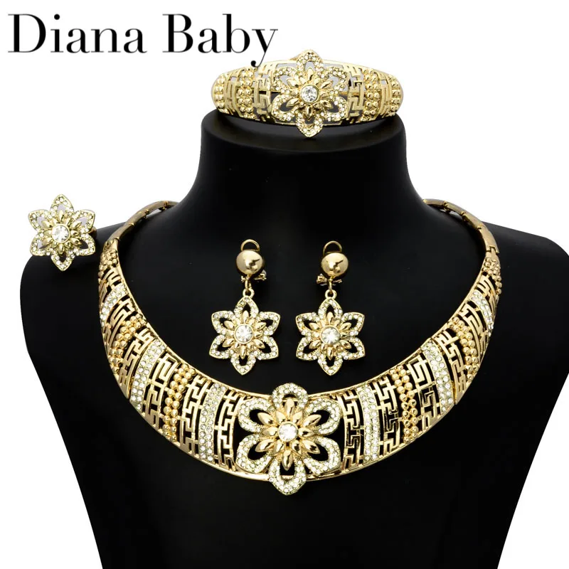 

Ювелирные наборы Sunny, лидер продаж, Свадебное колье и браслет для невесты, кольцо для женщин, романтический трендовый подарок вечерние ринки