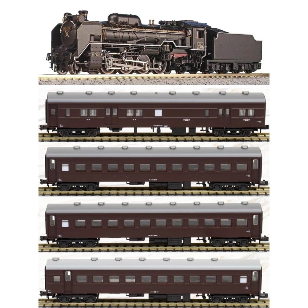 Модель поезда KATO N Scale D51 паромокомотив старый пассажирский автомобиль 1 + 4