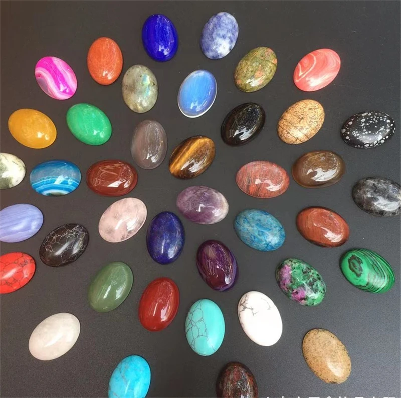 Овальные кабошоны сделай сам с плоской задней частью полудрагоценный аметист