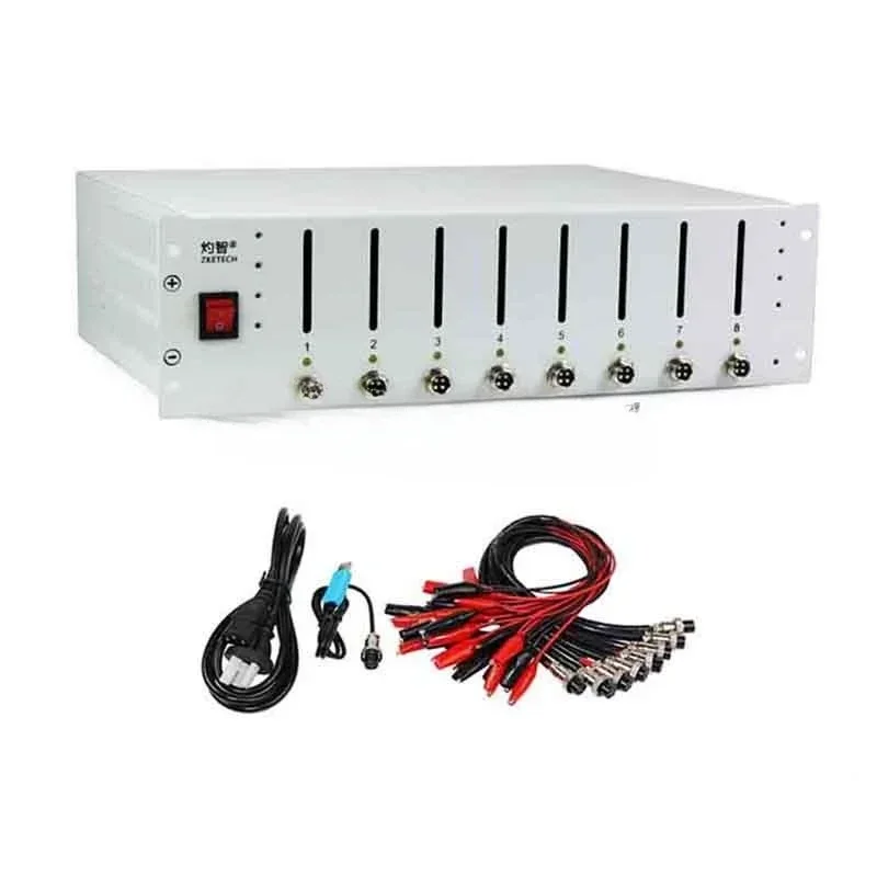 Зарядное устройство с 8 каналами зарядка и емкость 10 А 18650