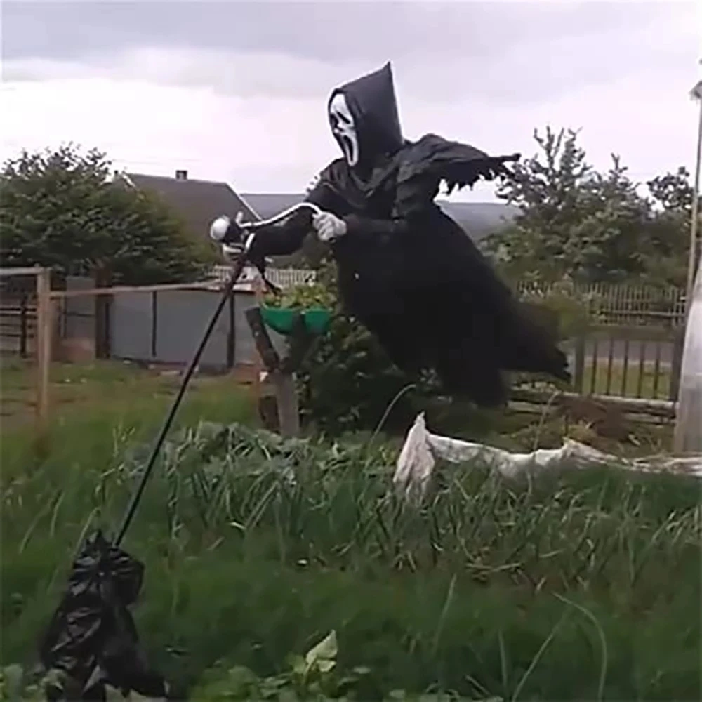 

Halloween Decoration Garden Grim Reaper Ghostface Scarecrow Yard Art Hanging Scary Scream Ghostface Scarecrow Halloween Props
