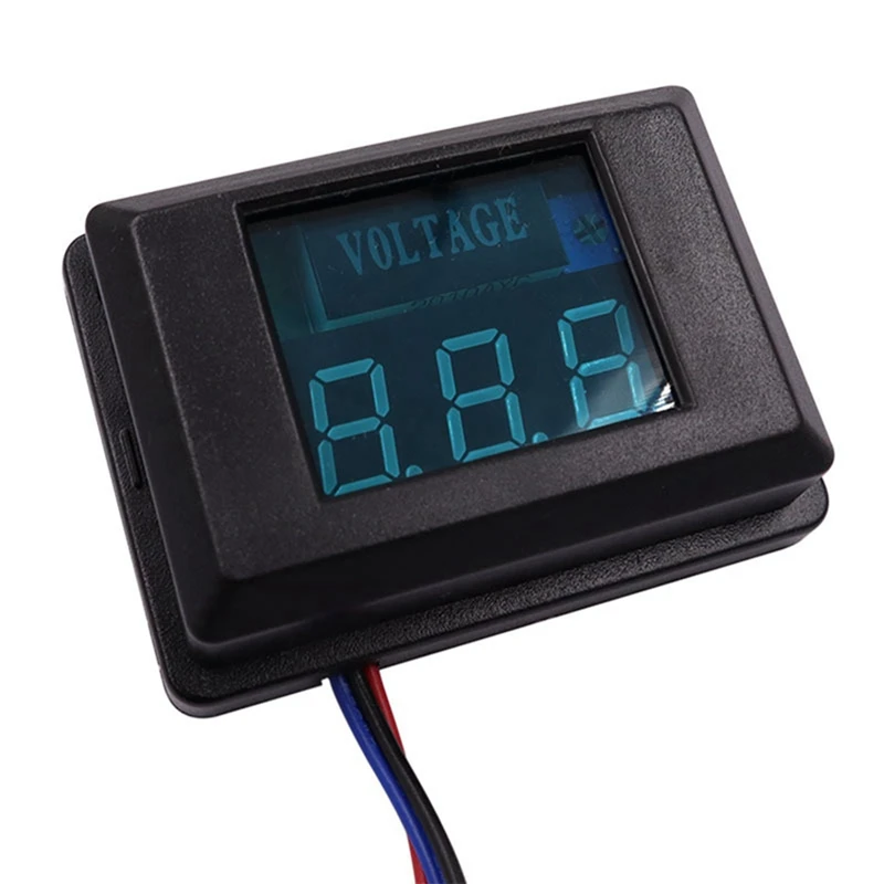12 В цифровой вольтметр тестер напряжения яркий светодиодный дисплей для