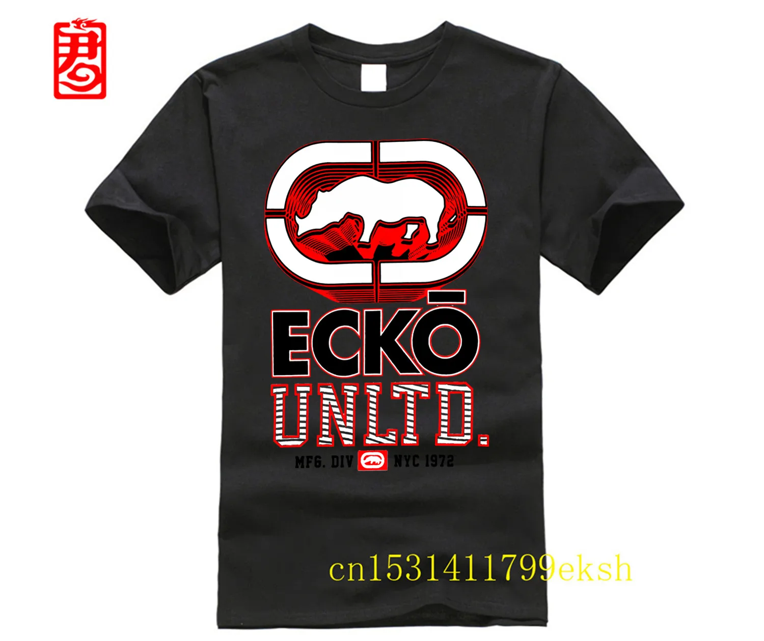

Ecko_Unltd Men T Shirt 2023 Novelty Short Sleeve O Neck Cotton Casual T-shirt Top Tee plus size TEE